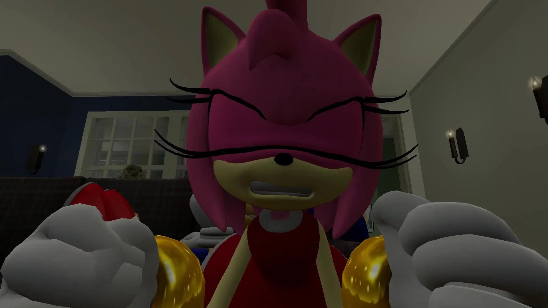 SFM Amy Farts on Sonic (Smelly Raccoon)