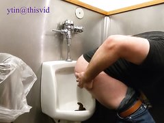 Public Restroom Urinal Poop