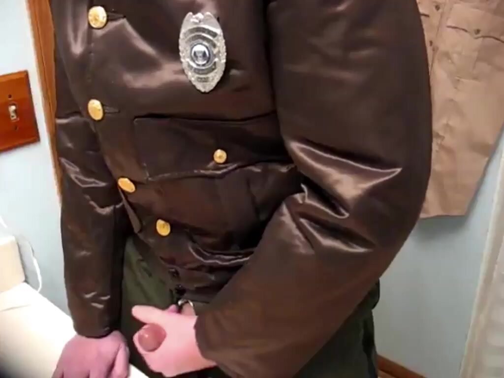 Security Guard Cums on Table