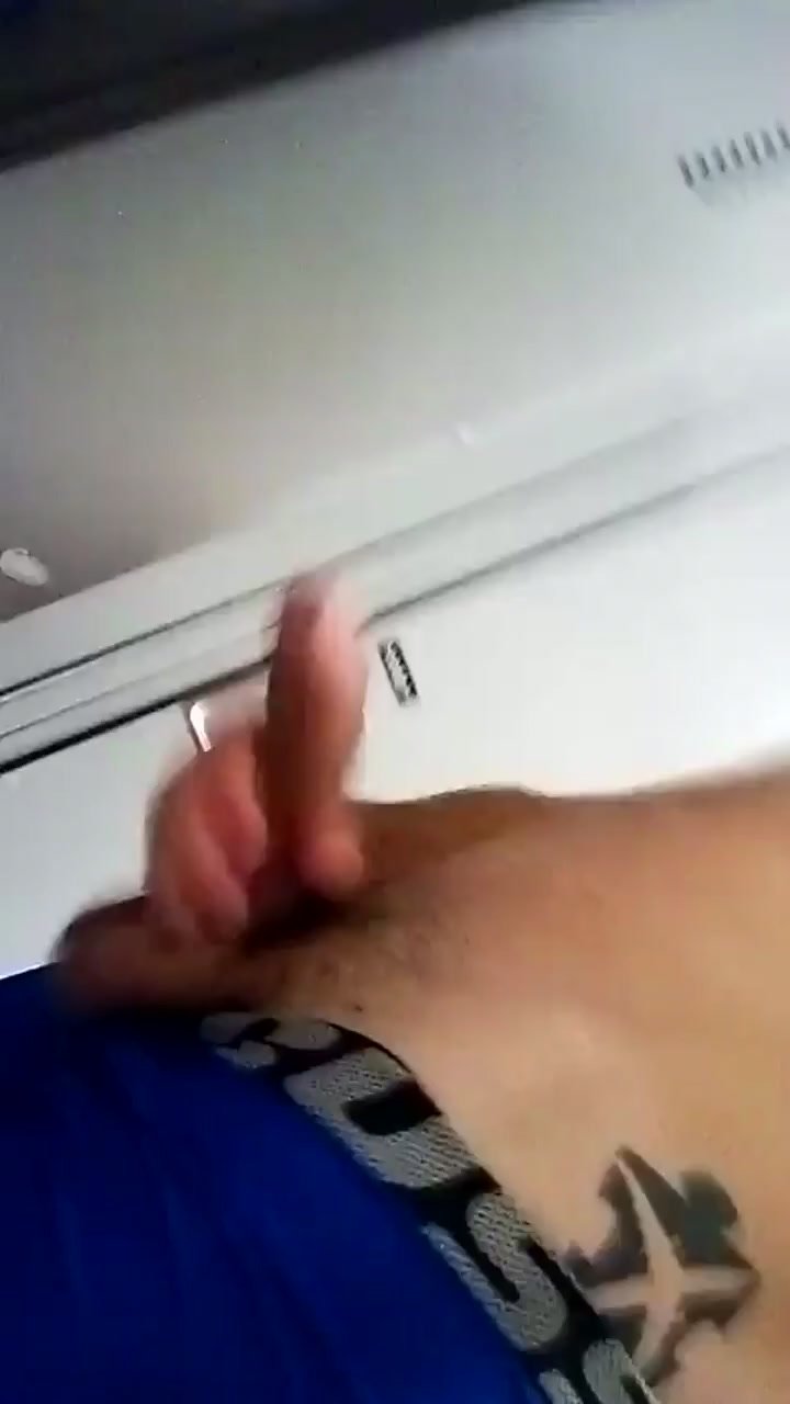 Talking in the gym while playing with cock