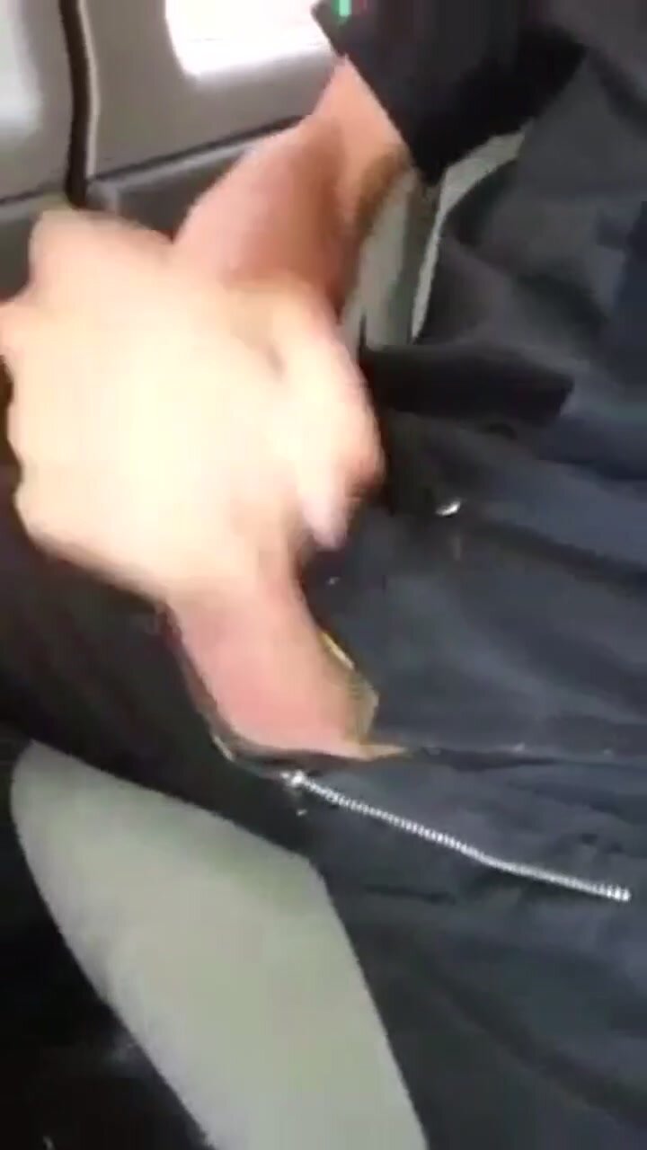 Cum explosion in the back of a taxi