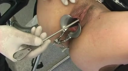 Urethral sounding and needle play with lingerie beauty