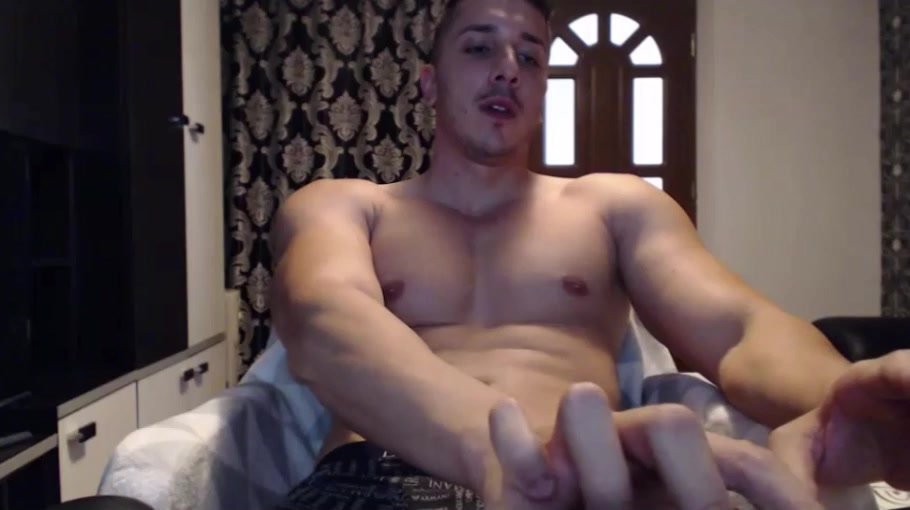 young muscle smoker - video 2