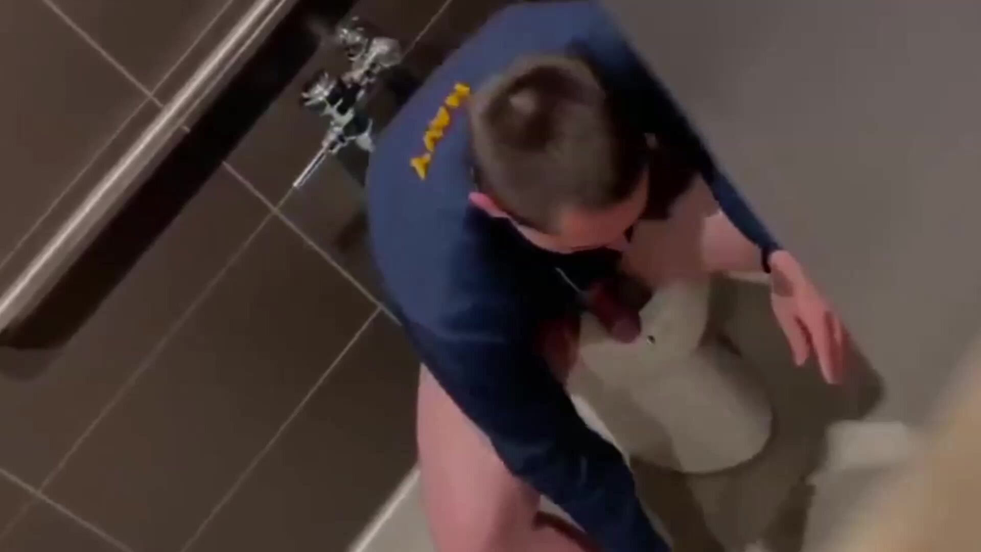 Navy wanker caught