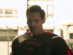 Superman stops bank heist