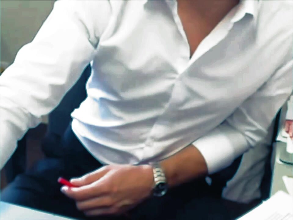 Undressing at the office