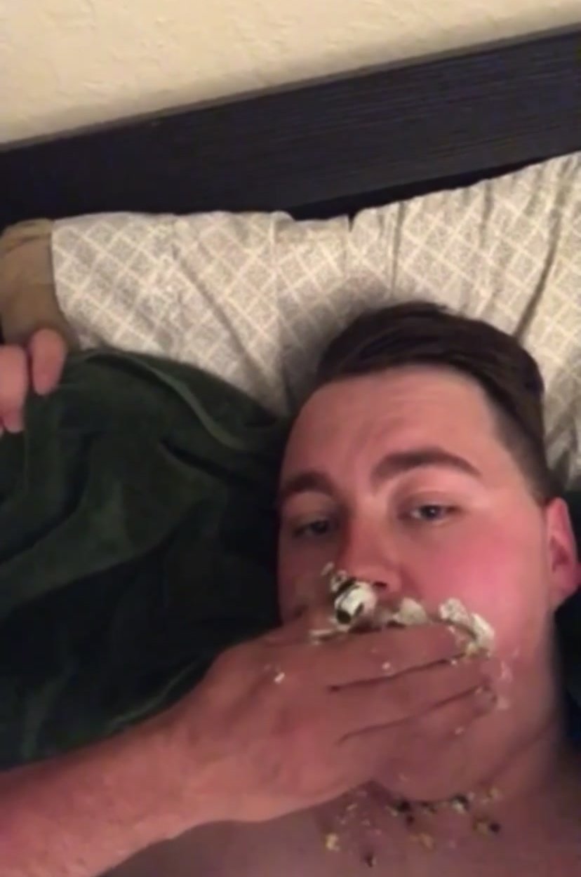 Pretty chub eating