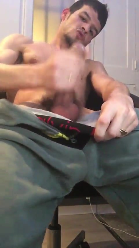 Sexy Spanish Guy Blows a Fat Load Part 2