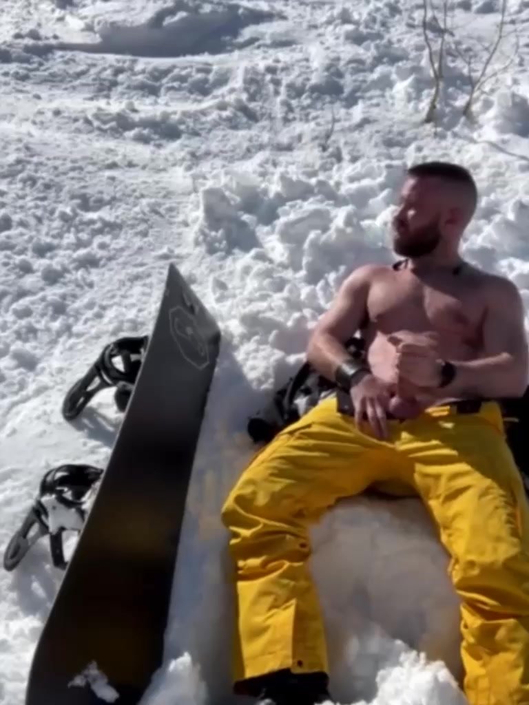 Rub one out in the snow