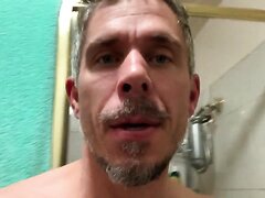 german straight pornstar in shower
