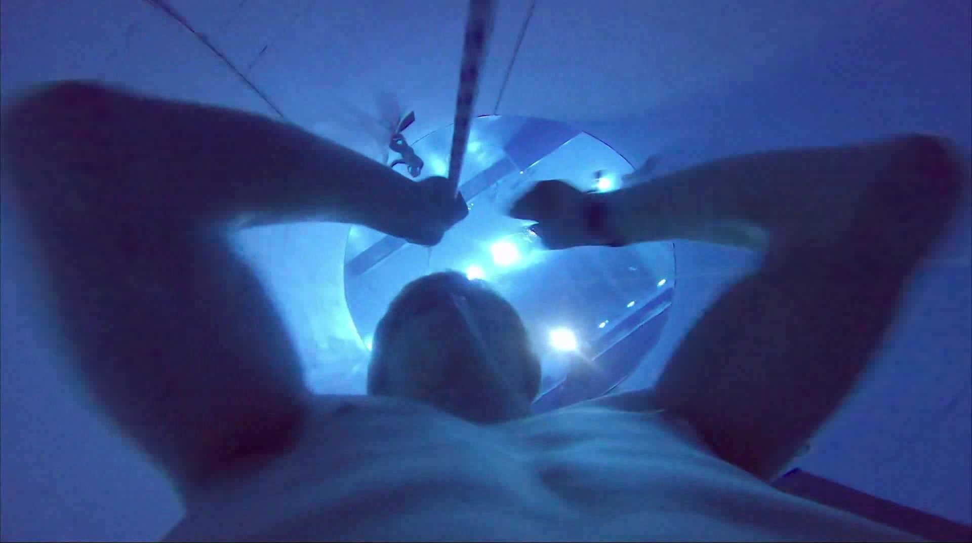 Polish freediver barefaced deep underwater