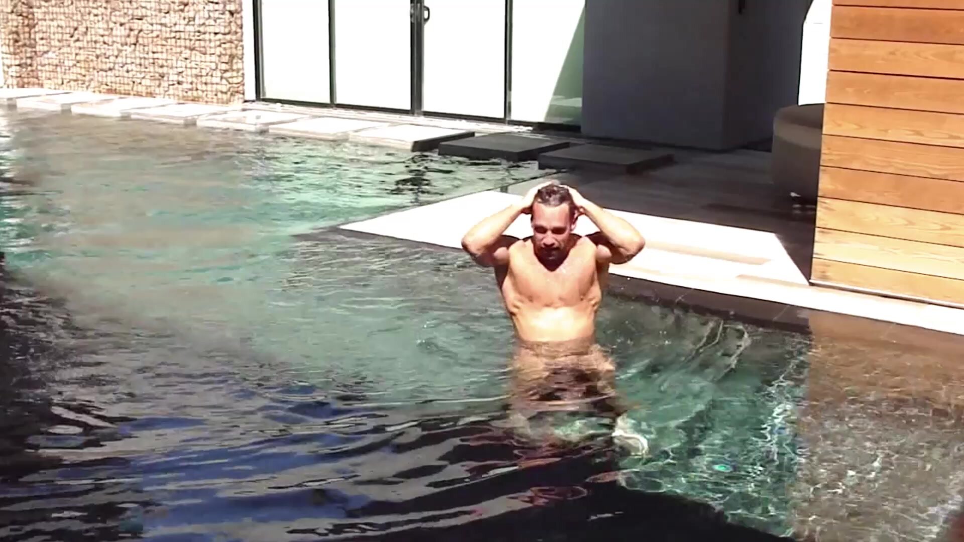 Swimming nude - video 2