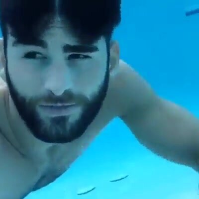Underwater barefaced bearded cutie - video 2