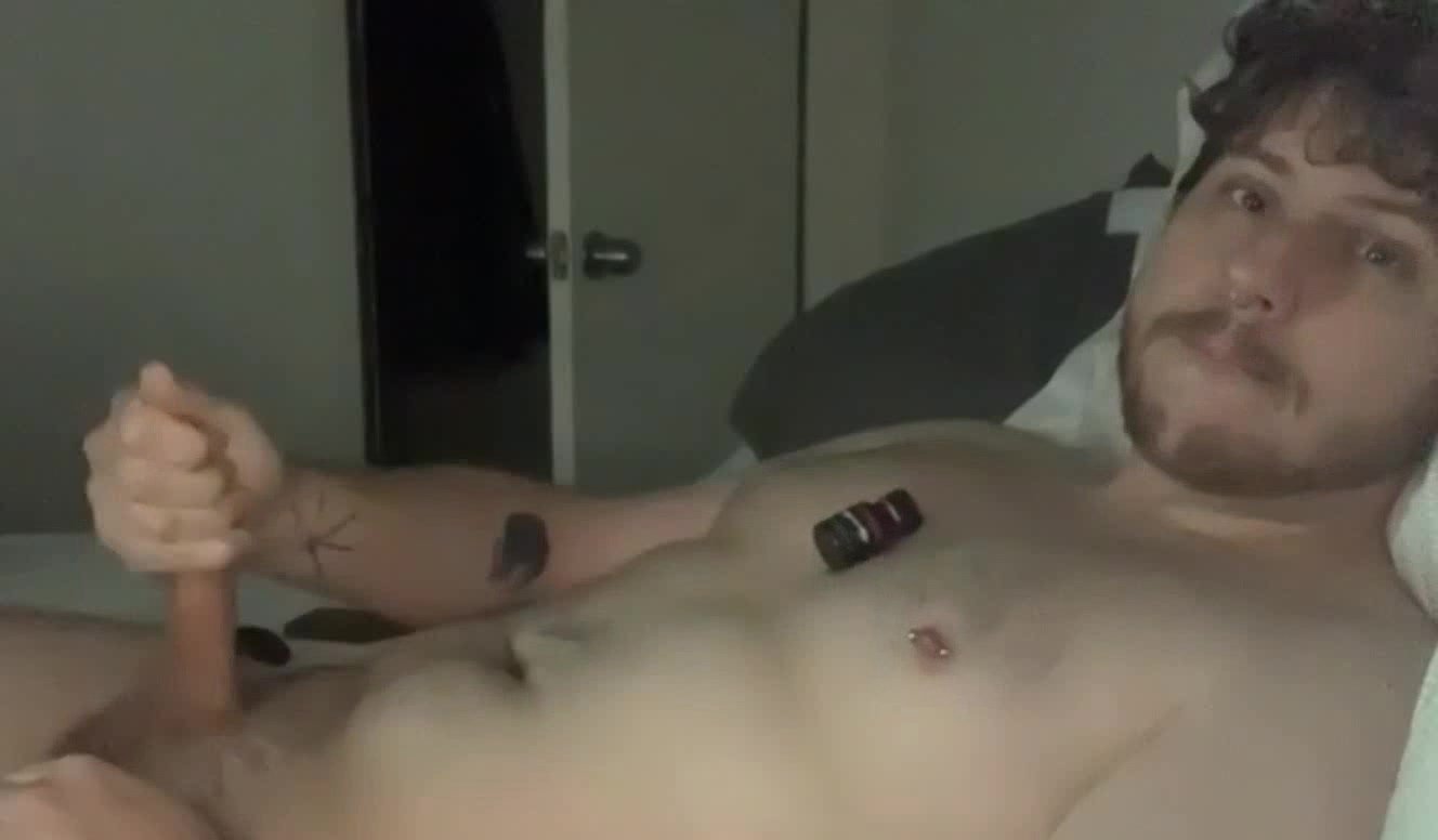 Cute boy poppers up and cums