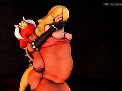Peach and bowsette Cock vore by Toasterking (NOT MINE)
