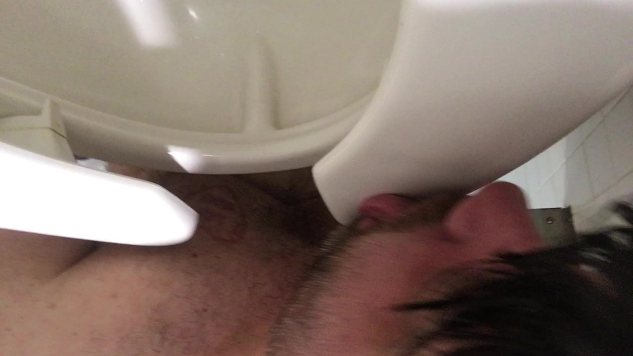 Cleaning toilet is thirsty work