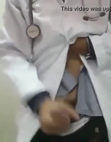 Chinese Doctor Wanks & Cums!
