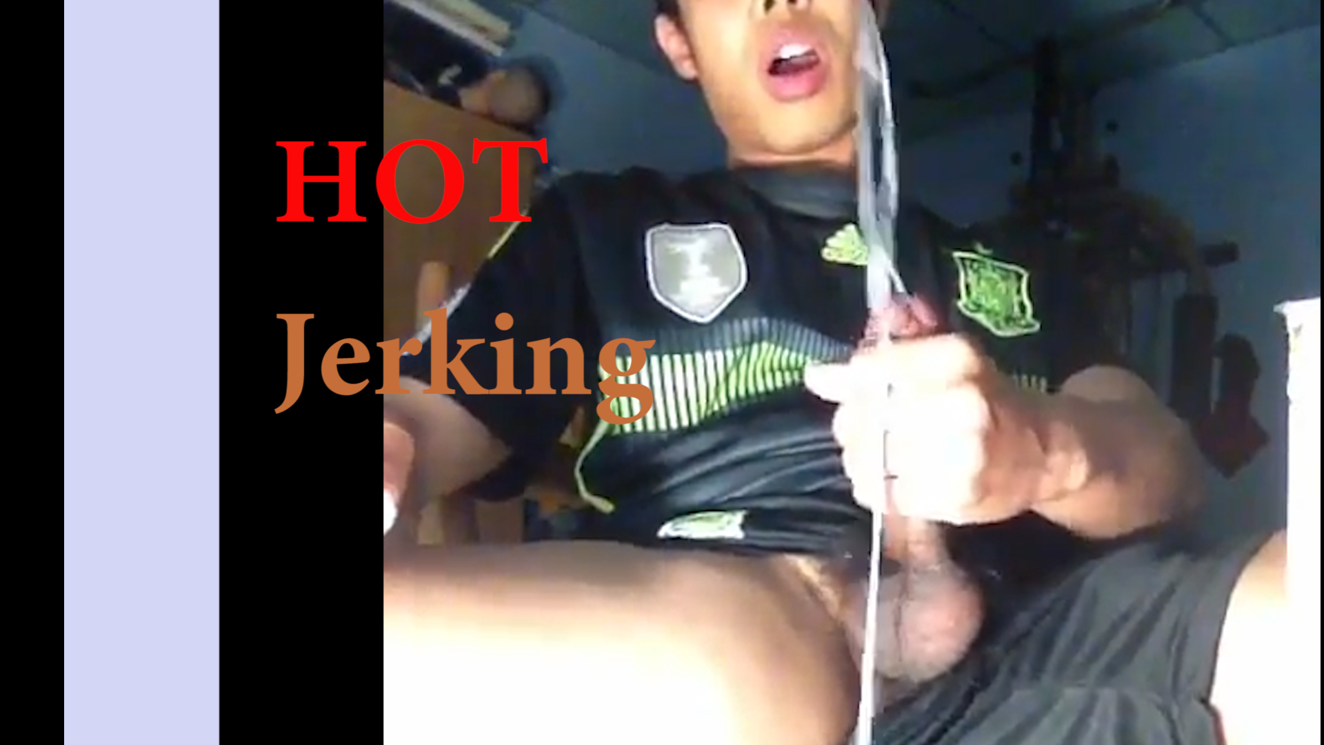 Boy with hot cum explosion