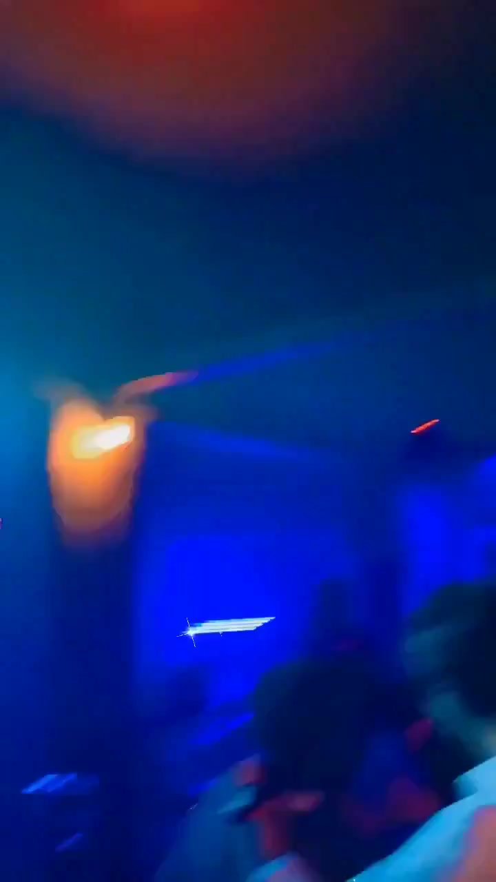 A straight guy show his friend his hardon in a club