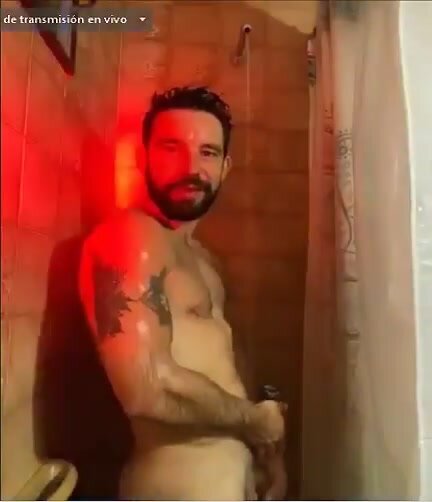 Cachete Sierra in the shower