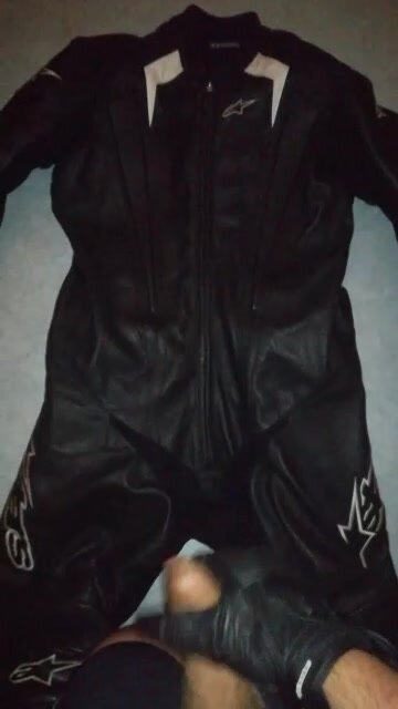 Big cum on my bikesuit