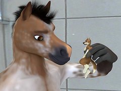 Horse vore animation by Untied_Verbeger.