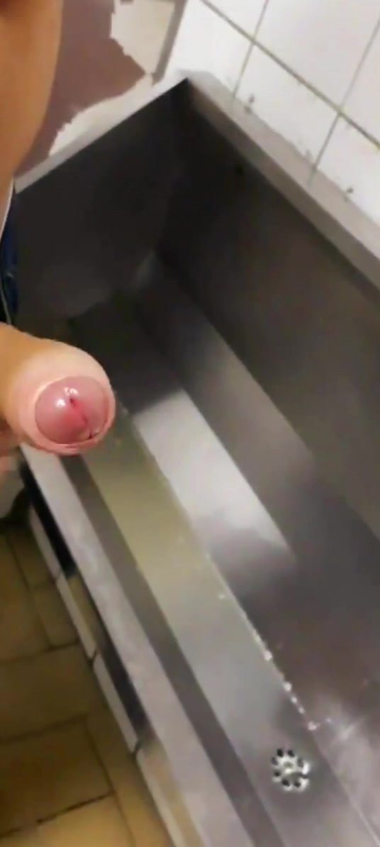 Public restroom - jerking a 23yo dude