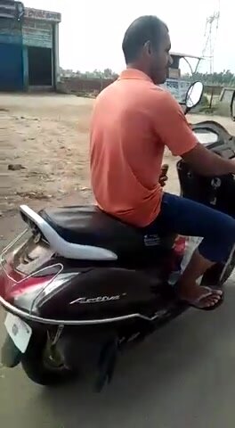 Perv Blows A Load On His Scooter!