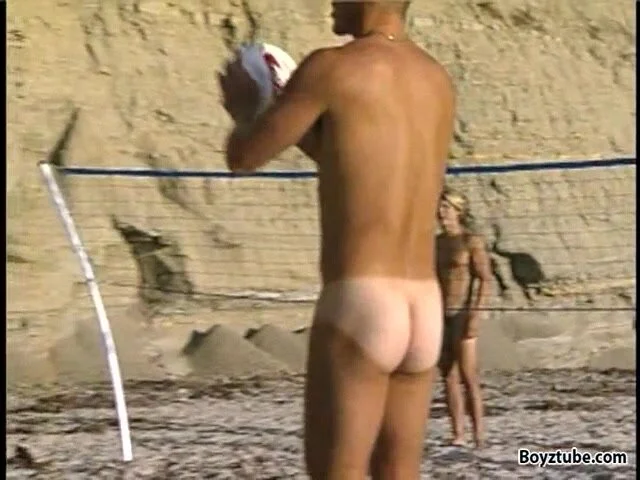 Naked sports: Naked hot guys play volleyball onâ€¦ ThisVid.com