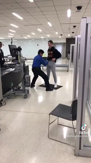 airport security searching hung boys huge cock PT1