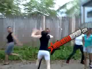 Girl peeing fight