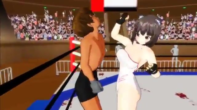 Anime Girl destroys Guy