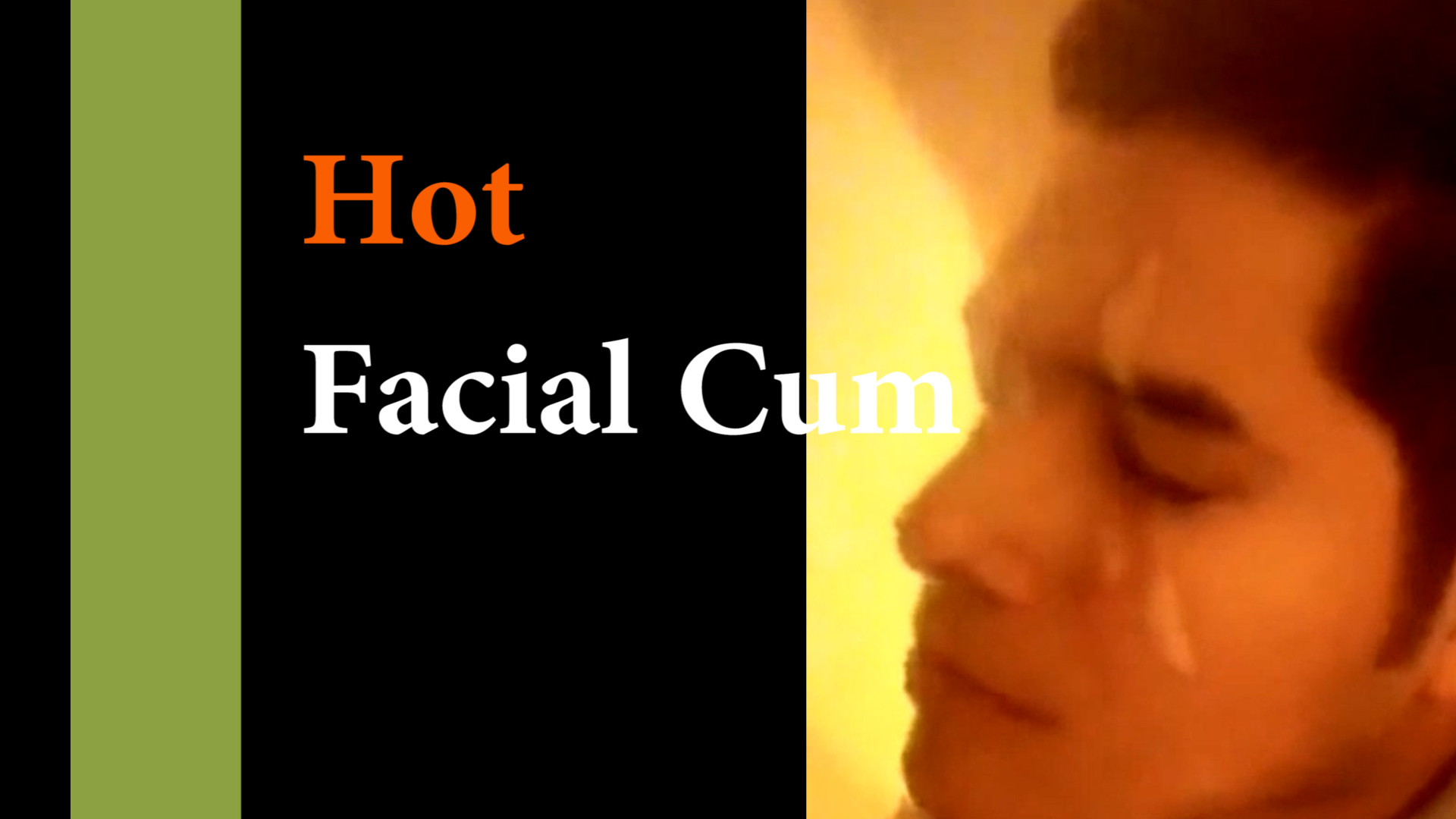 Big cumshot in young face