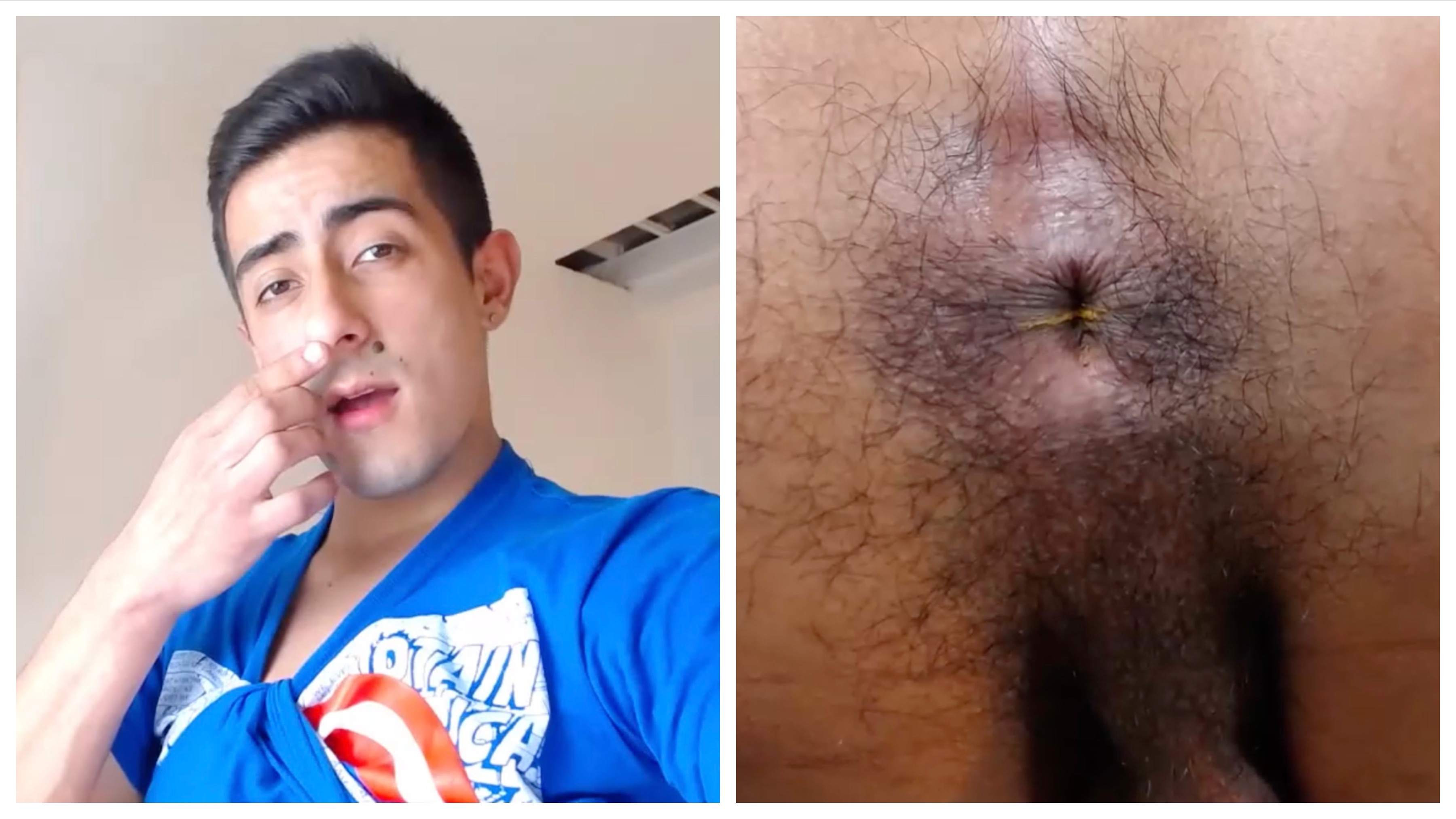 ORDERED str8 latino smells his dirty hole for me