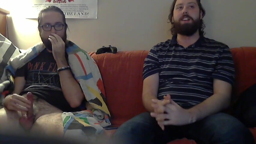 No shorts or underwear on hanging with friend