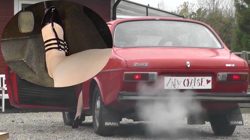 Exhaust smoked car