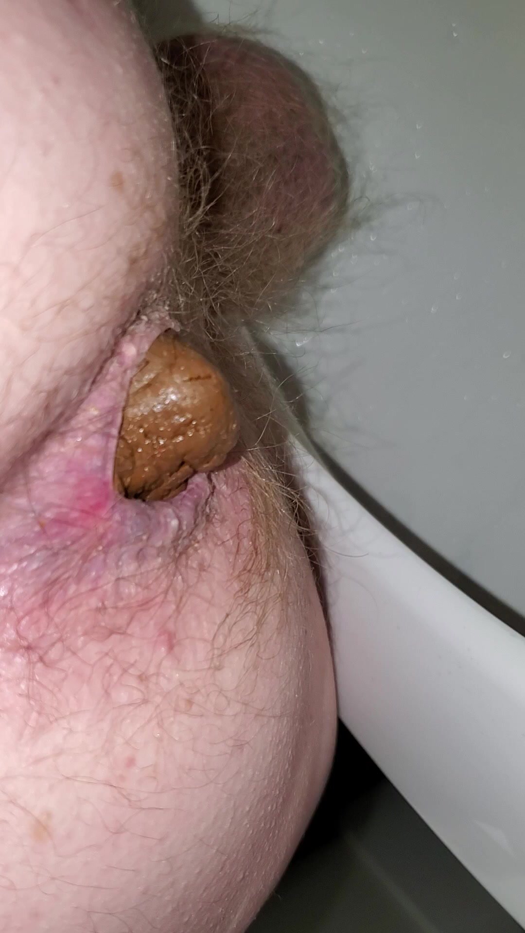Close up shit in toilet