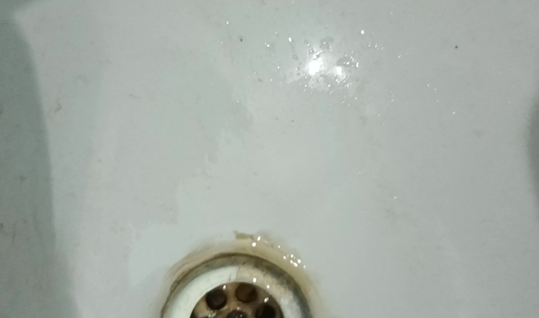 Puking up in the sink