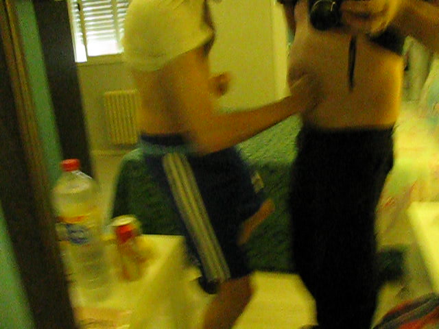 gutpunching my fat belly
