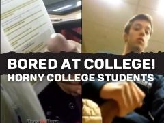 COLLEGE CLASSROOM! Guys jerking it out in class!