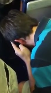 Guy Puking On A Plane