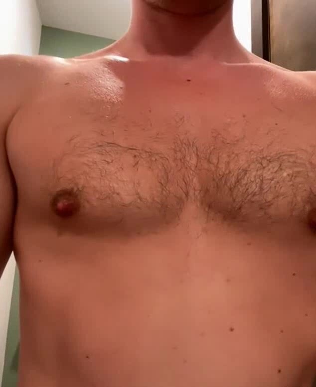 Rubbing one out in the bathroom