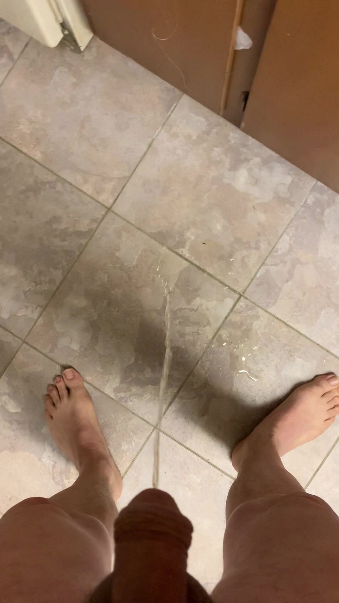 piss while making coffee