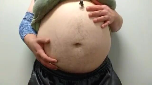 Pregnant Redneck Shows Off His Belly