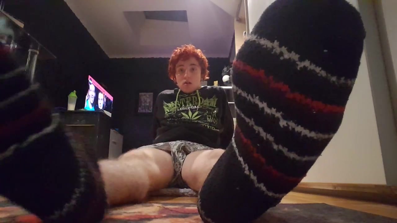 Lads socks and feet