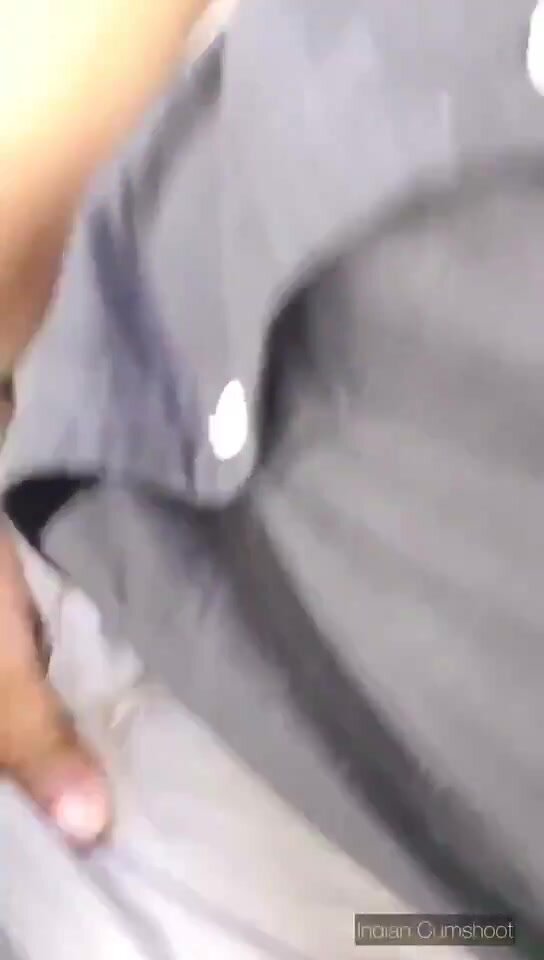 Indian guy taking out cock in office