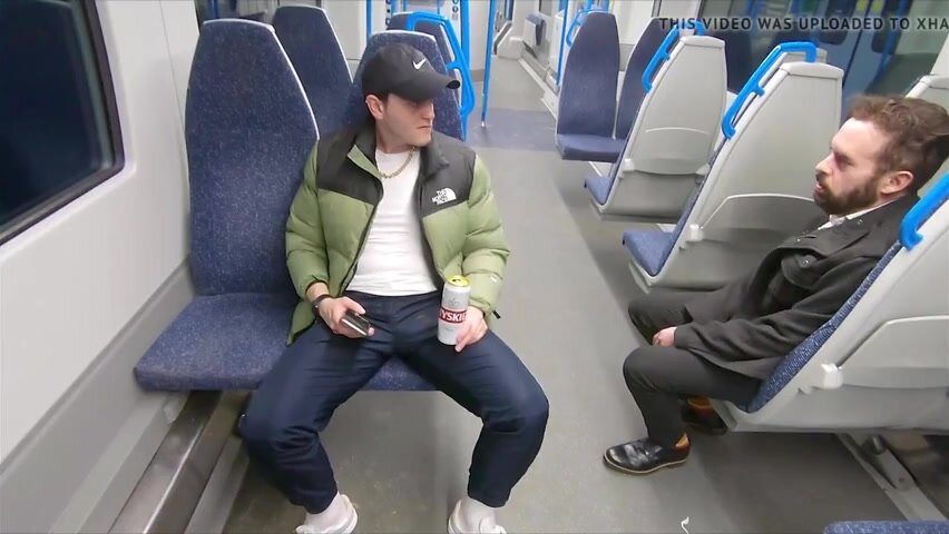 Man bumps into young chav on train, ends up fucking