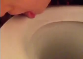 Toilet licking slut