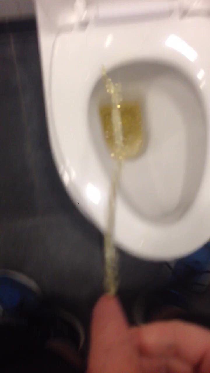 Peeing everywhere in public toilet