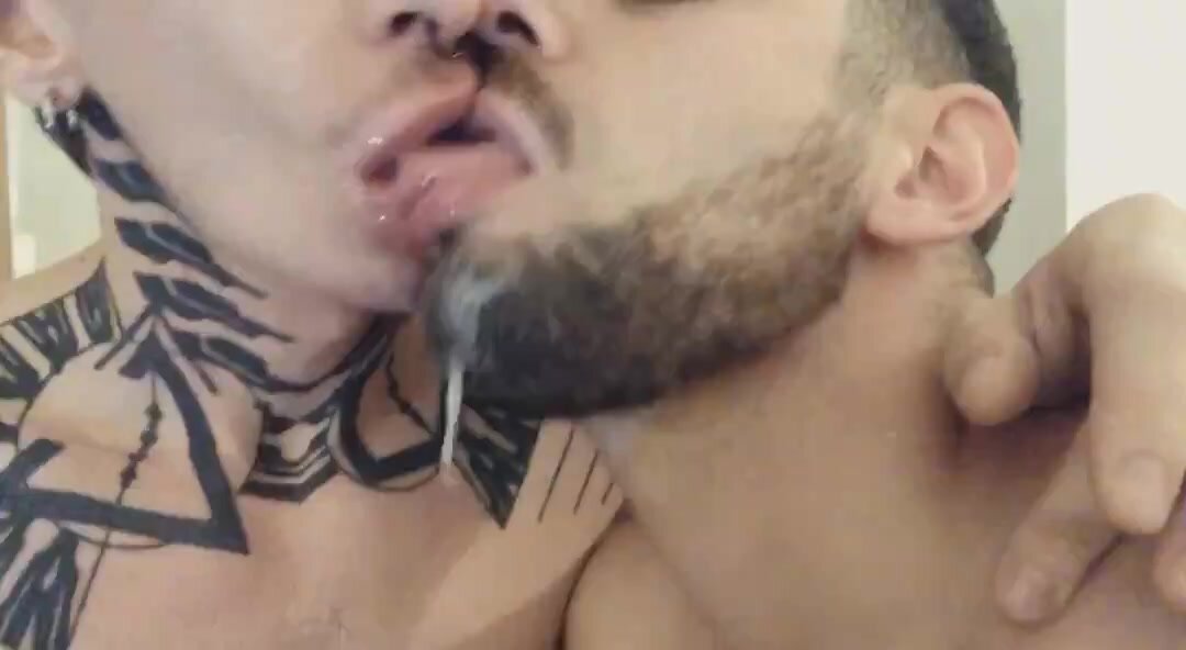spit kissing - video 3